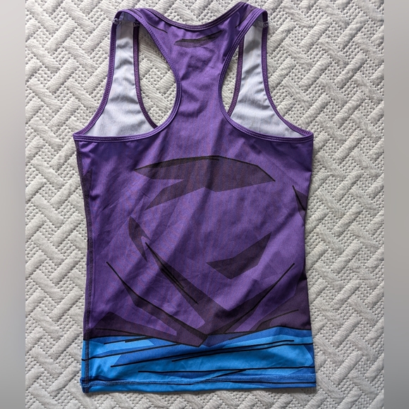 Skinz Gear purple and blue racer back tank top size small - Picture 4 of 7
